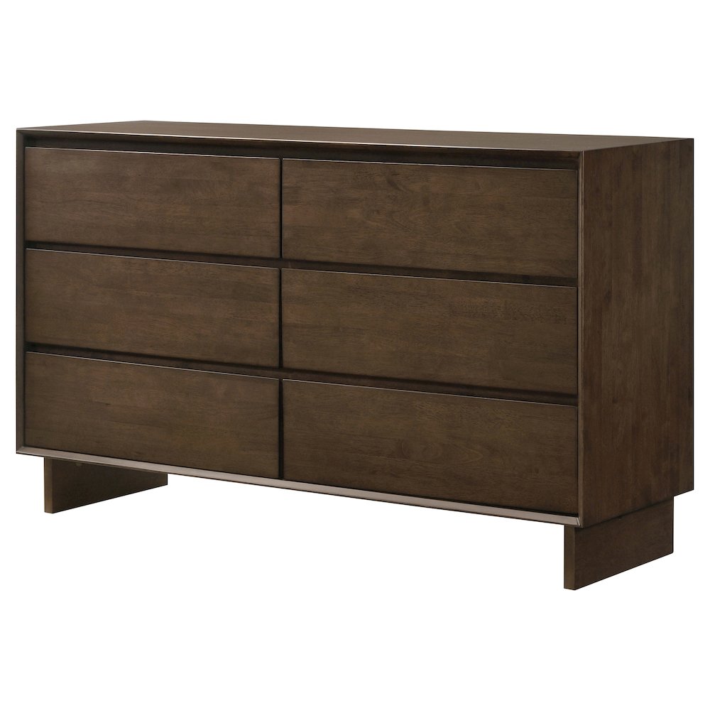 Glenwood 6-drawer Dresser Cabinet Warm Brown. Picture 4