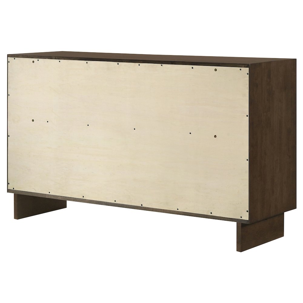 Glenwood 6-drawer Dresser Cabinet Warm Brown. Picture 8