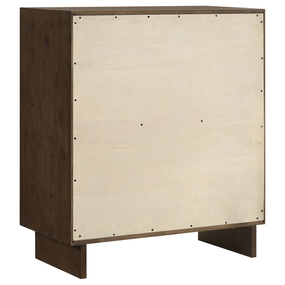 Glenwood 4-drawer Chest of Drawers Warm Brown. Picture 6