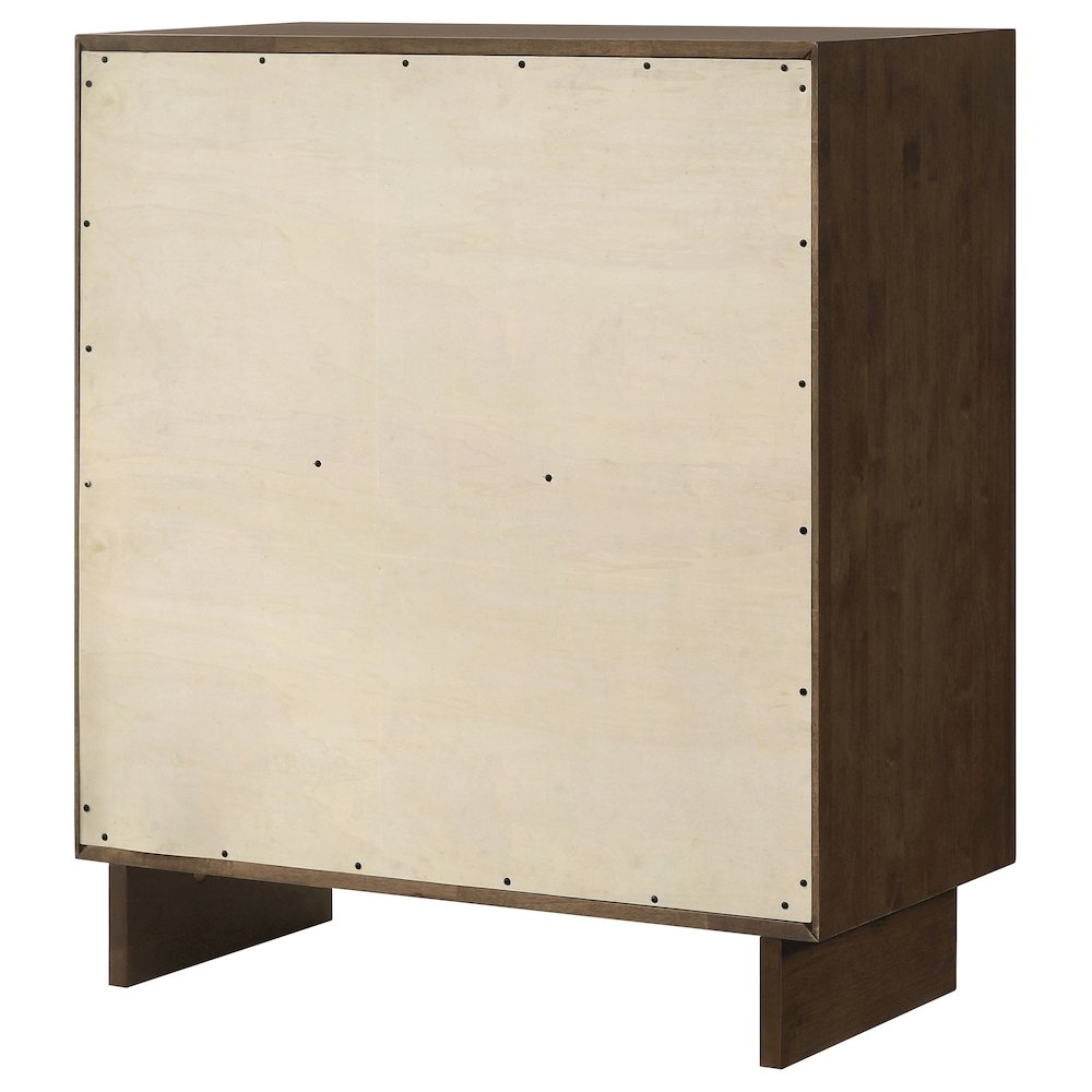 Glenwood 4-drawer Chest of Drawers Warm Brown. Picture 8