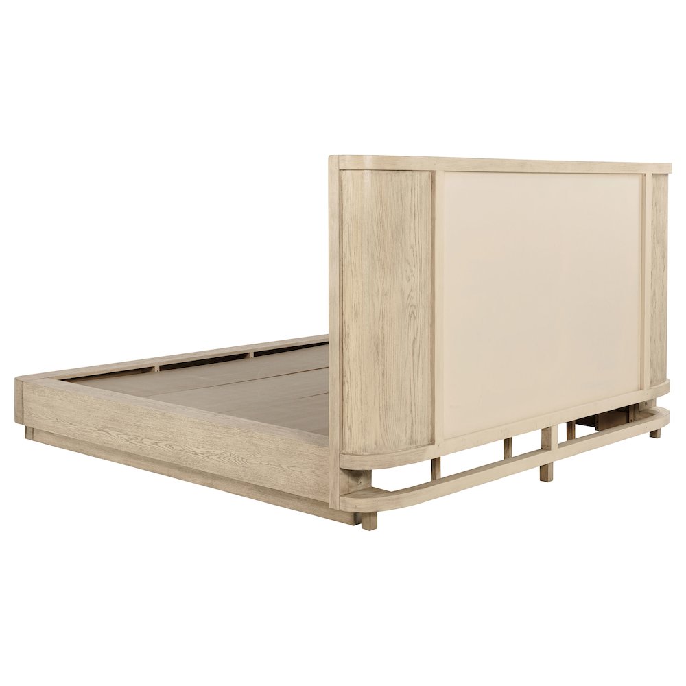Kailani 49-inch Queen Wingback Bed Beige Oak. Picture 4