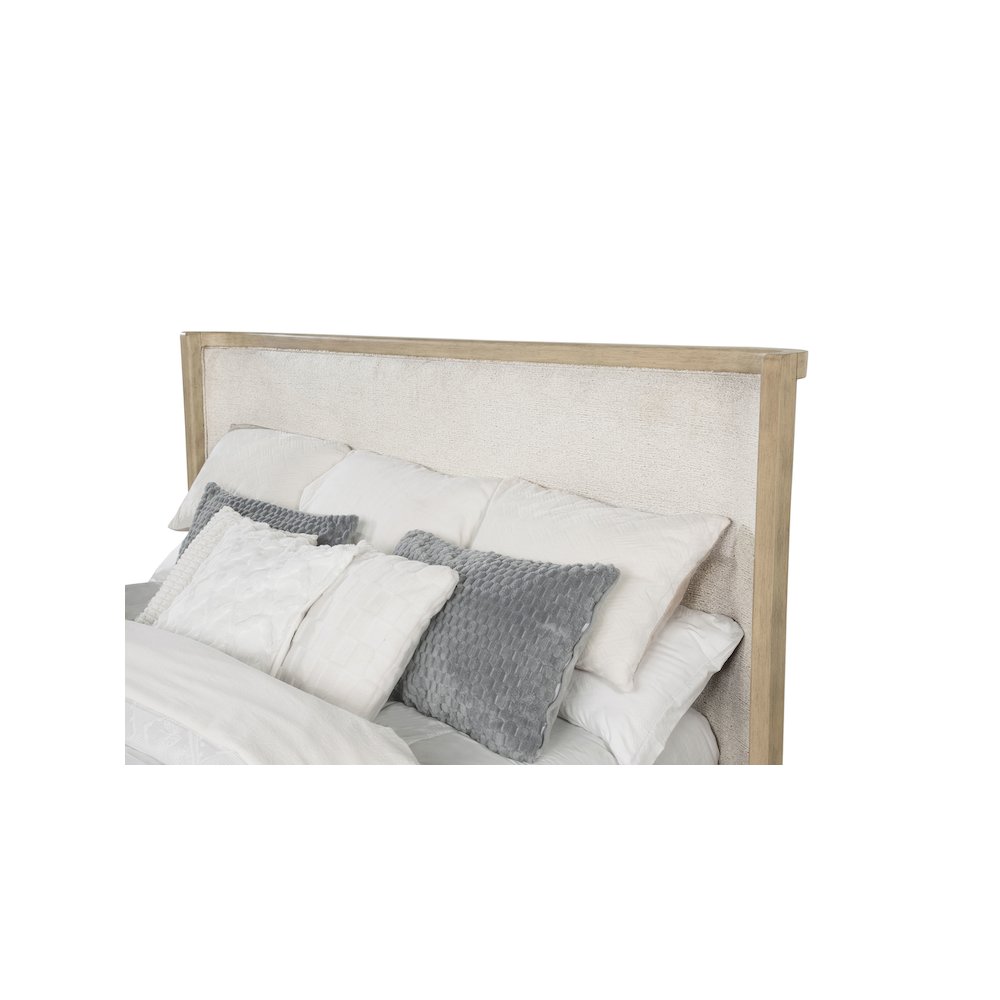 Kailani 49-inch Queen Wingback Bed Beige Oak. Picture 8