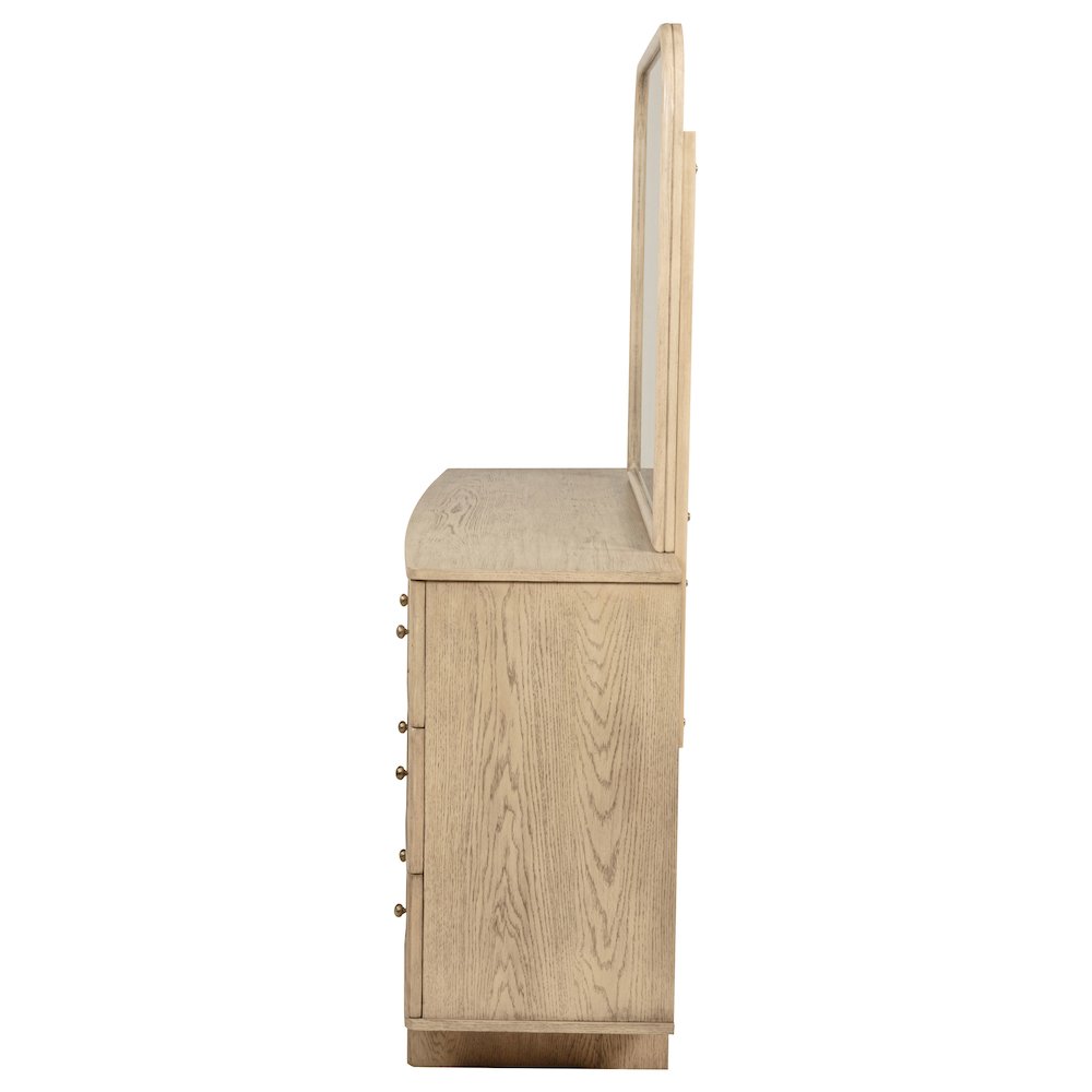 Kailani 9-drawer Dresser and Mirror Beige Oak. Picture 5
