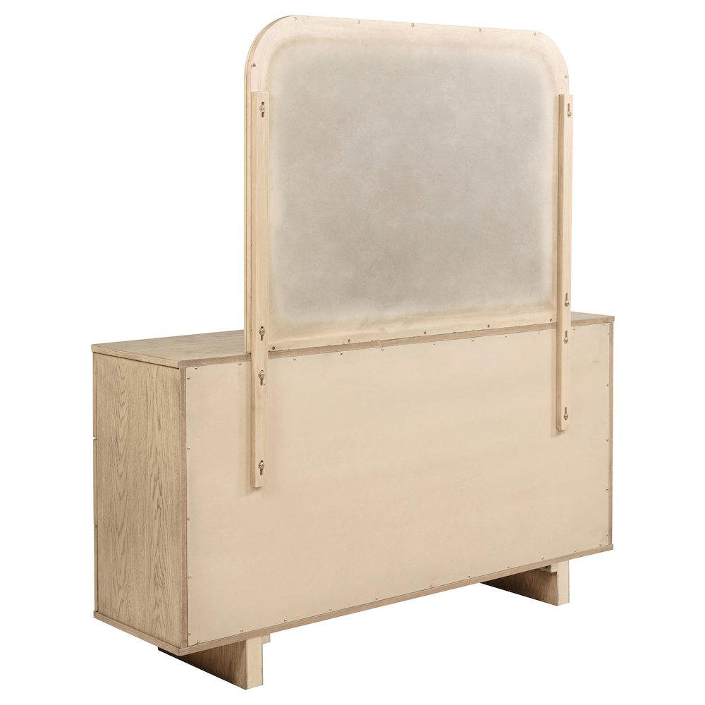Kailani 9-drawer Dresser and Mirror Beige Oak. Picture 6