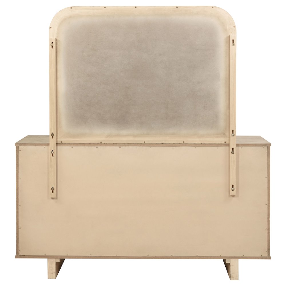 Kailani 9-drawer Dresser and Mirror Beige Oak. Picture 7