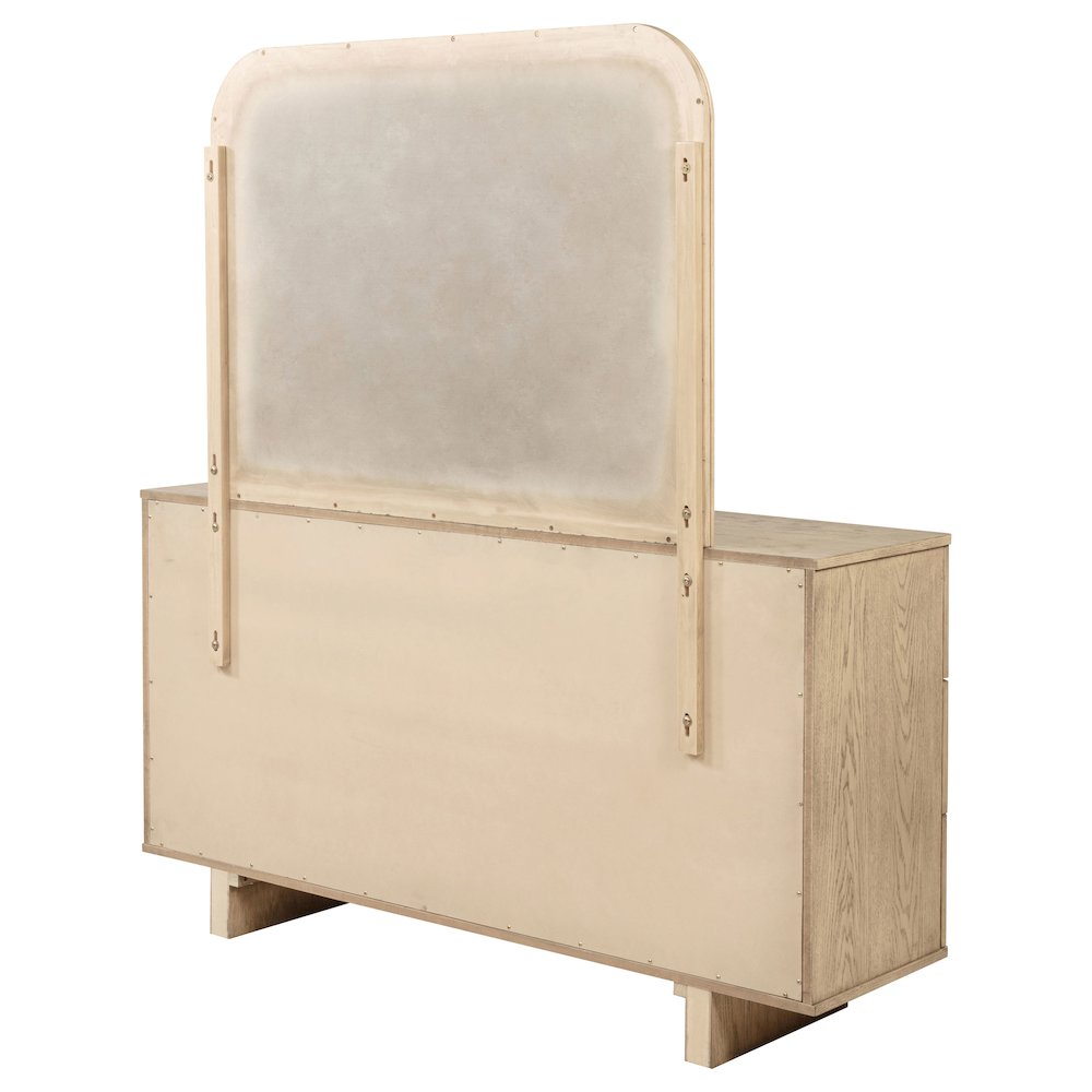 Kailani 9-drawer Dresser and Mirror Beige Oak. Picture 8