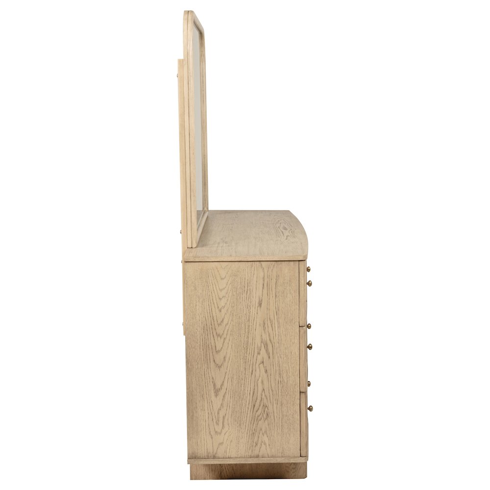 Kailani 9-drawer Dresser and Mirror Beige Oak. Picture 9