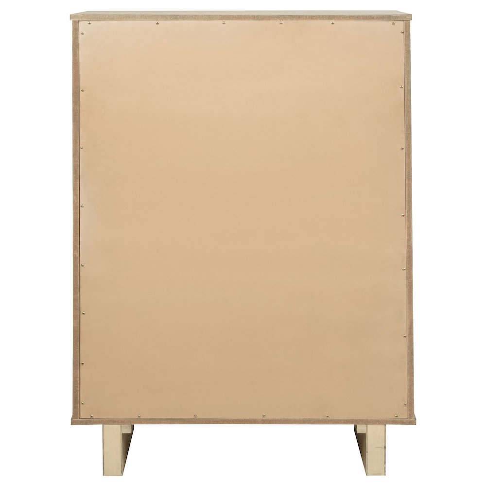 Kailani 5-drawer Bedroom Chest of Drawers Beige Oak. Picture 7