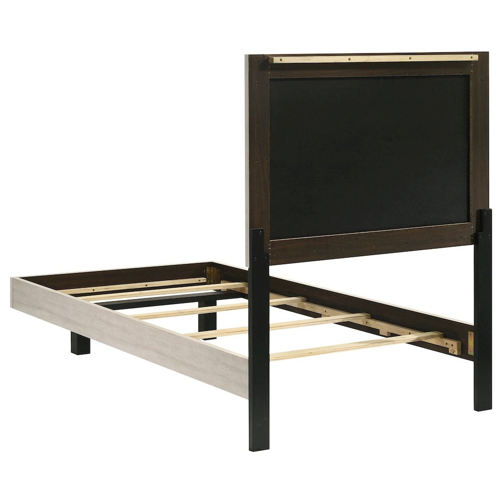 Trenton 5-piece Twin Bedroom Set Rustic Cream. Picture 4