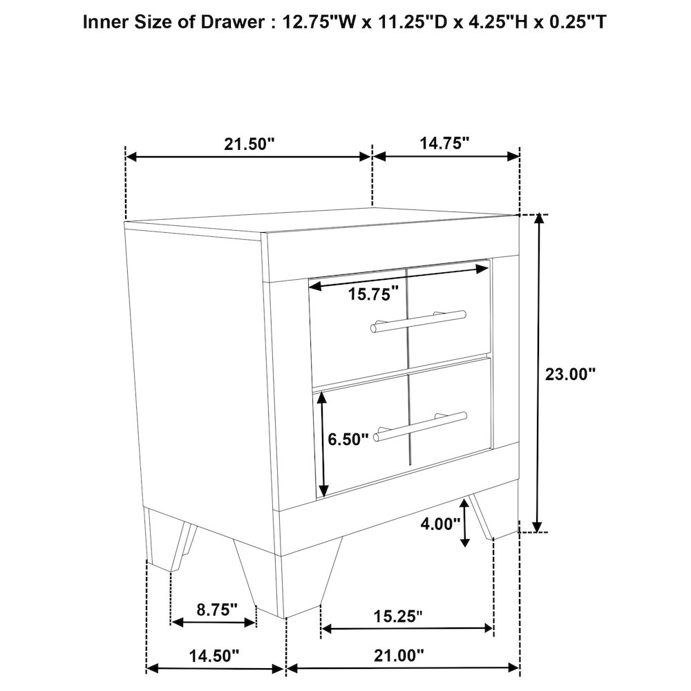 Trenton 5-piece Twin Bedroom Set Rustic Cream. Picture 17