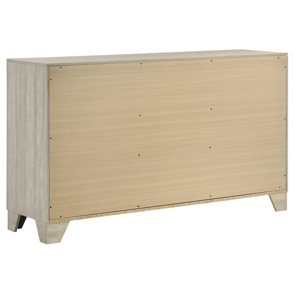 Trenton 6-drawer Bedroom Dresser Rustic Cream. Picture 6
