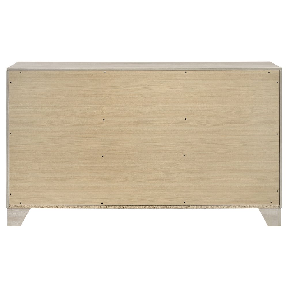 Trenton 6-drawer Bedroom Dresser Rustic Cream. Picture 7