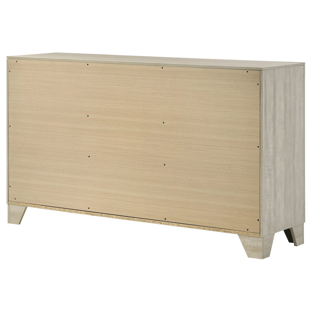Trenton 6-drawer Bedroom Dresser Rustic Cream. Picture 8