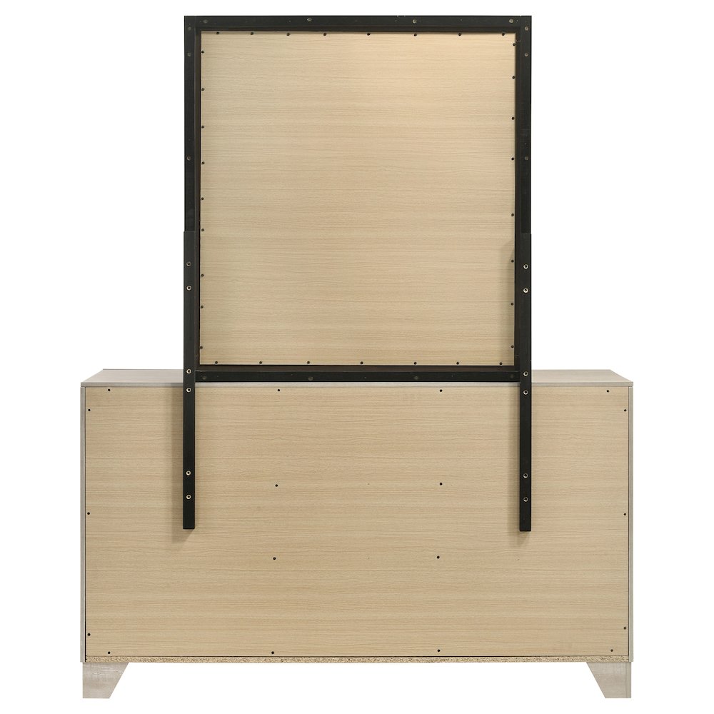 Trenton 6-drawer Bedroom Dresser With Mirror Rustic Cream. Picture 7