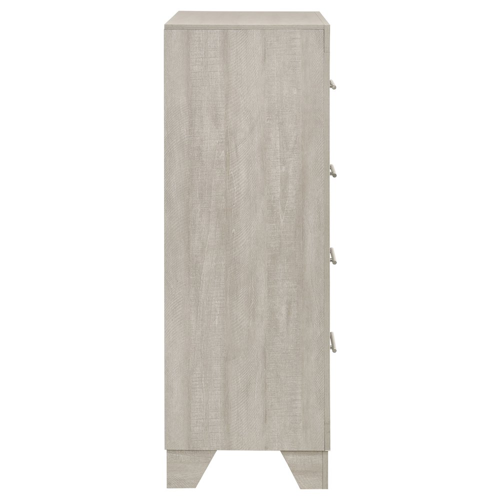 Trenton 4-drawer Bedroom Chest of Drawers Rustic Cream. Picture 9