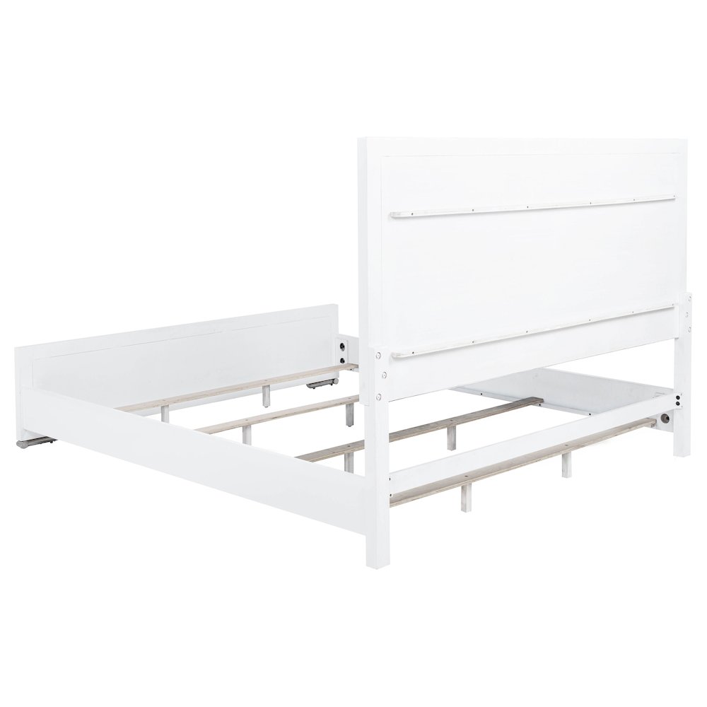 Gracemont 57-inch Eastern King Panel Bed Grey and White. Picture 5