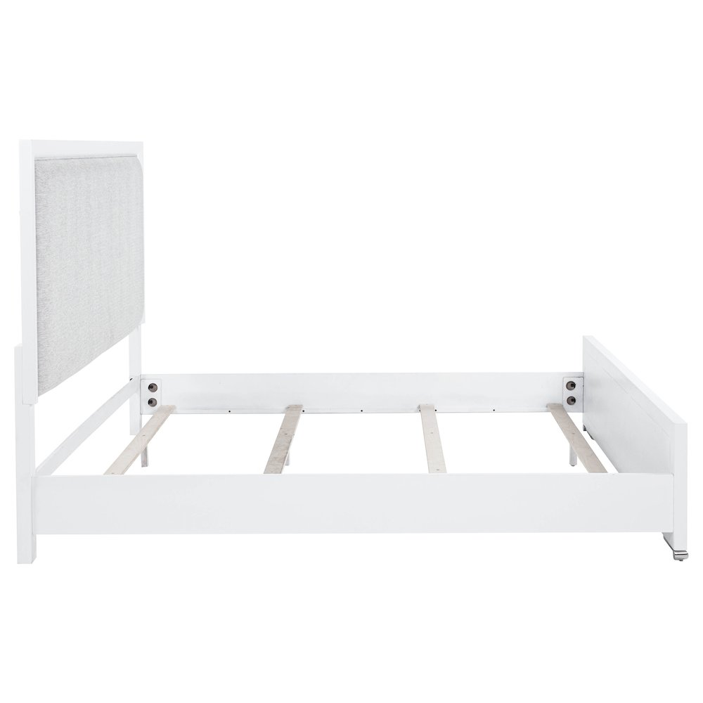 Gracemont 57-inch Eastern King Panel Bed Grey and White. Picture 6