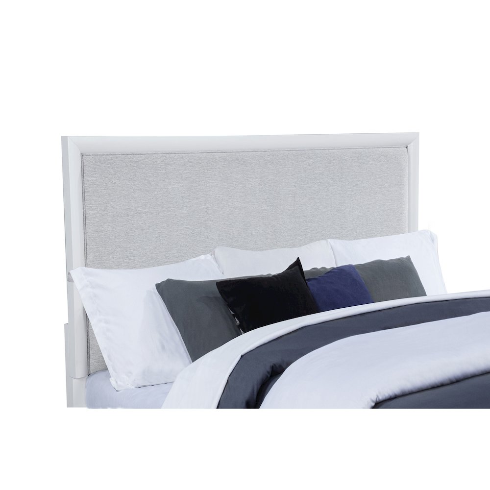 Gracemont 57-inch Eastern King Panel Bed Grey and White. Picture 7