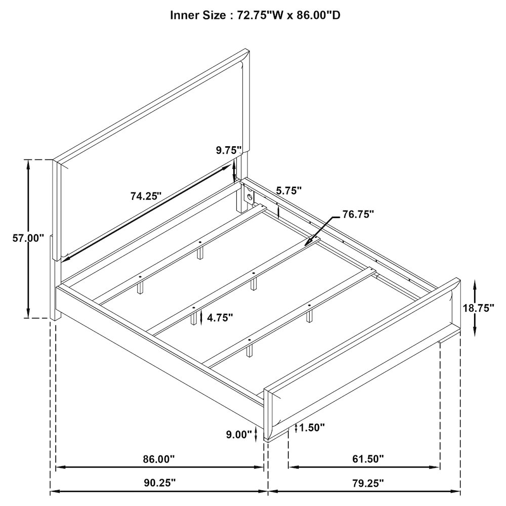 Gracemont 4-piece California King Bedroom Set White. Picture 16