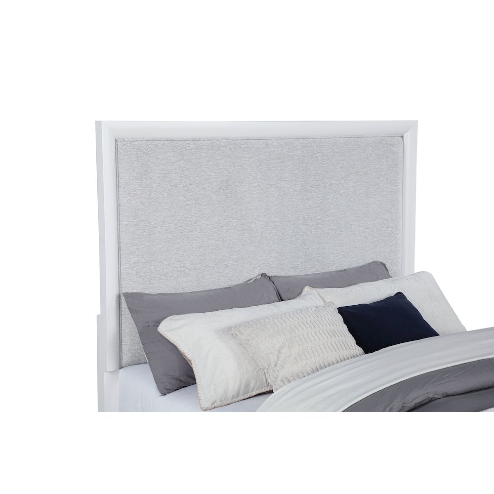 Gracemont 57-inch Queen Panel Bed Grey and White. Picture 7