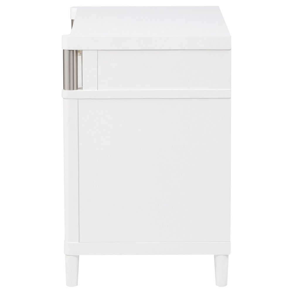 Gracemont 3-drawer Bedroom Nightstand Bedside Table White. Picture 5
