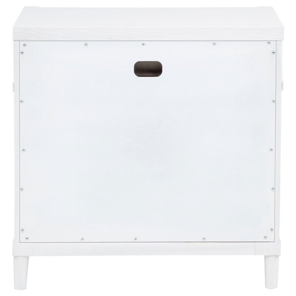 Gracemont 3-drawer Bedroom Nightstand Bedside Table White. Picture 7