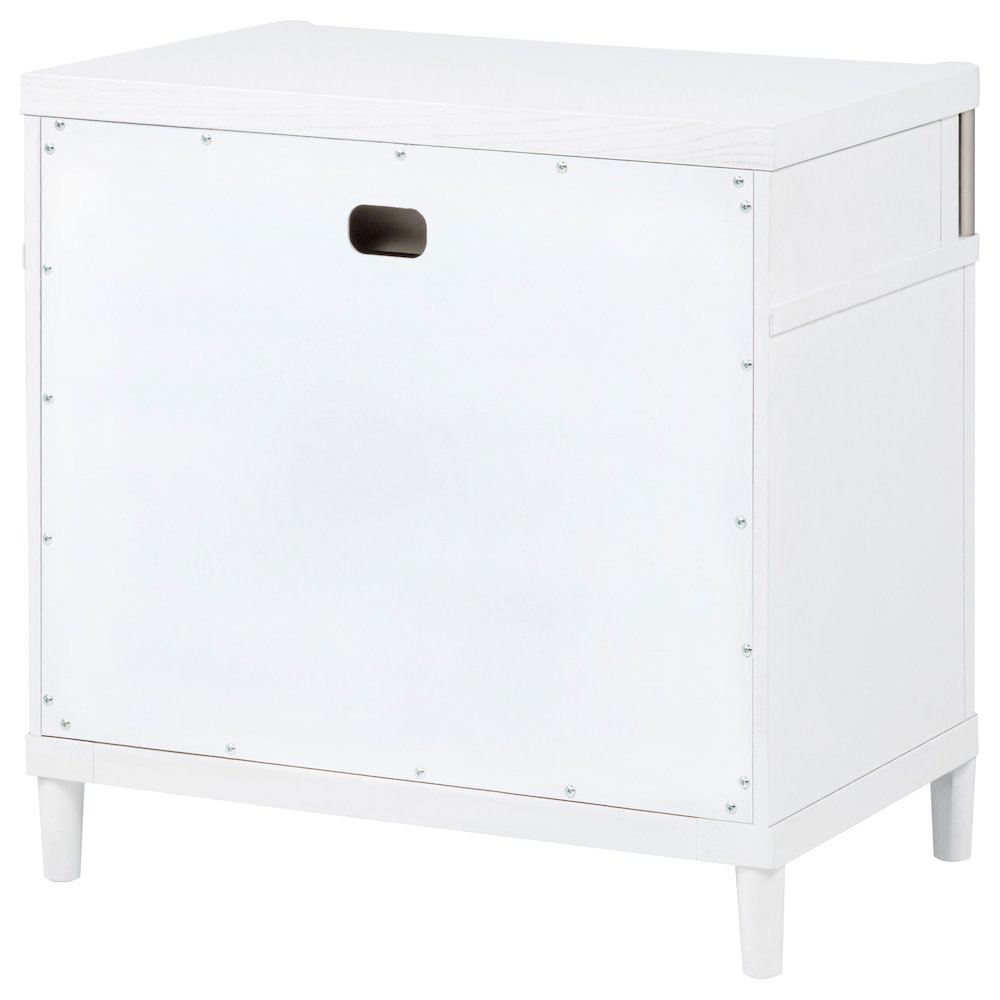 Gracemont 3-drawer Bedroom Nightstand Bedside Table White. Picture 8