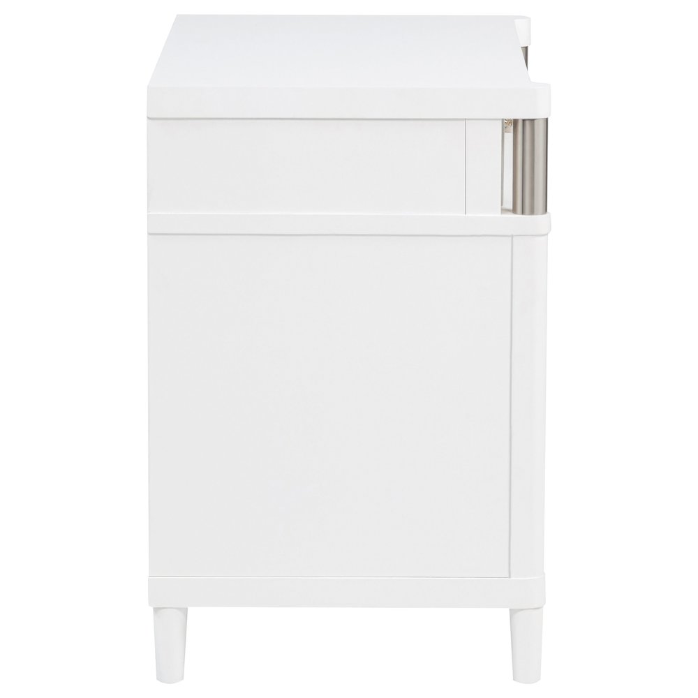 Gracemont 3-drawer Bedroom Nightstand Bedside Table White. Picture 9