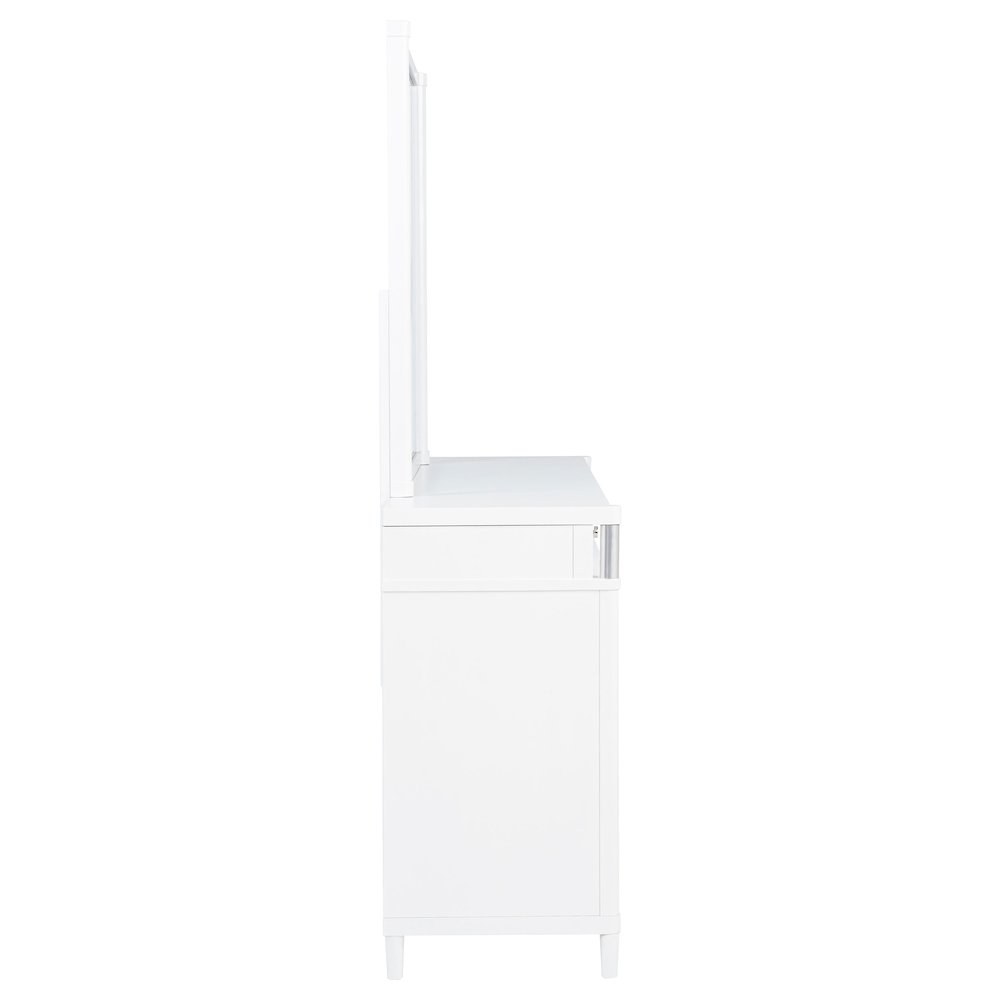 Gracemont 8-drawer Bedroom Dresser with Mirror White. Picture 9