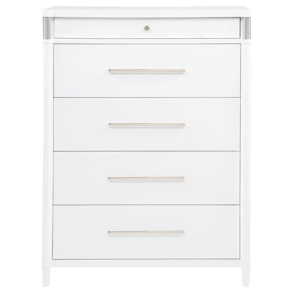 Gracemont 5-drawer Bedroom Chest of Drawers White. Picture 3