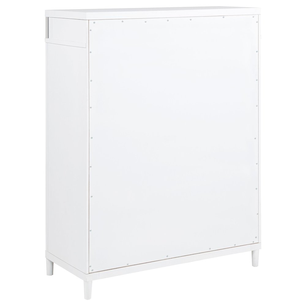 Gracemont 5-drawer Bedroom Chest of Drawers White. Picture 6