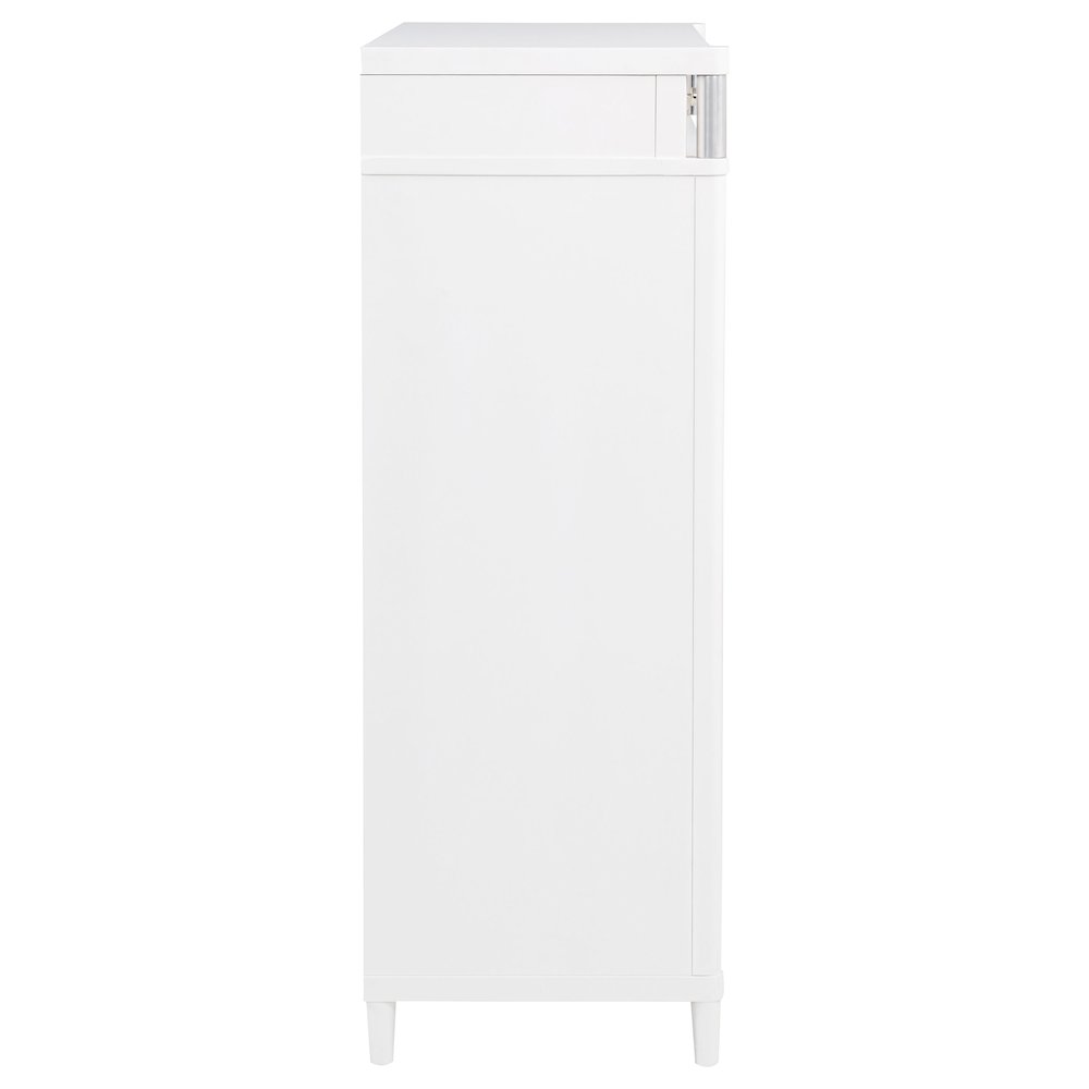 Gracemont 5-drawer Bedroom Chest of Drawers White. Picture 9