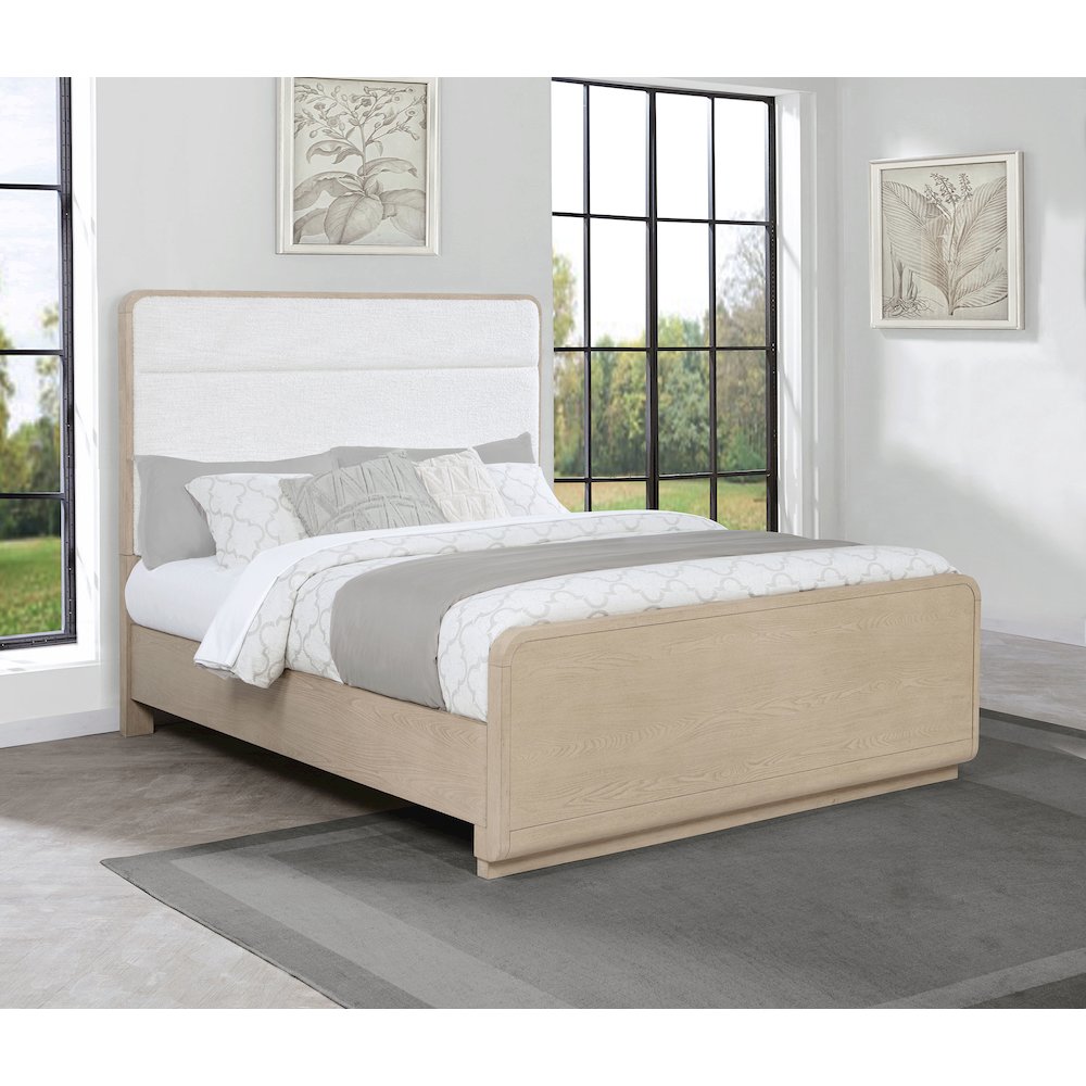 Ladera 56-inch Queen Panel Bed Light Elm. Picture 2