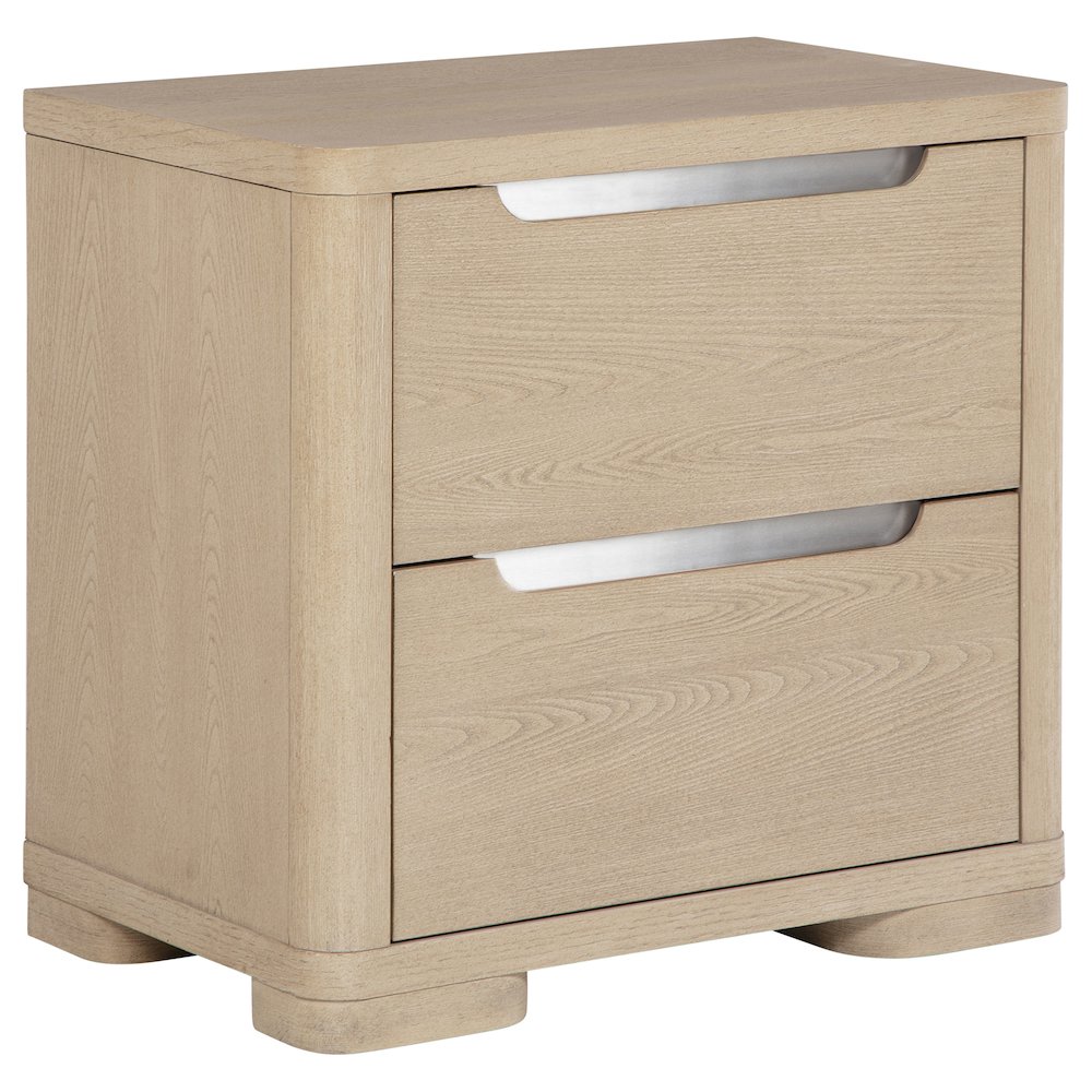 Ladera 2-drawer Nightstand Bedside Table Light Elm. Picture 1