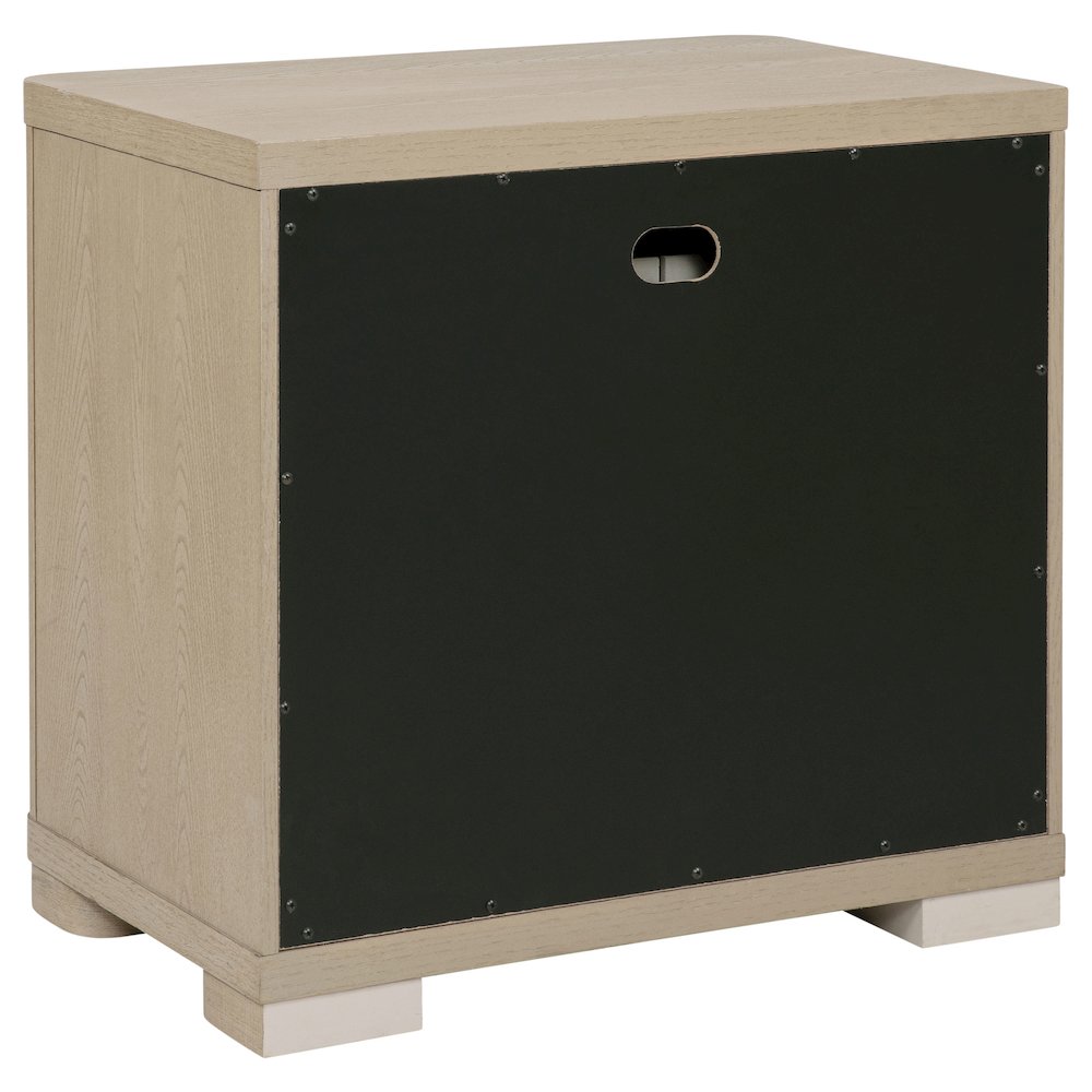 Ladera 2-drawer Nightstand Bedside Table Light Elm. Picture 6