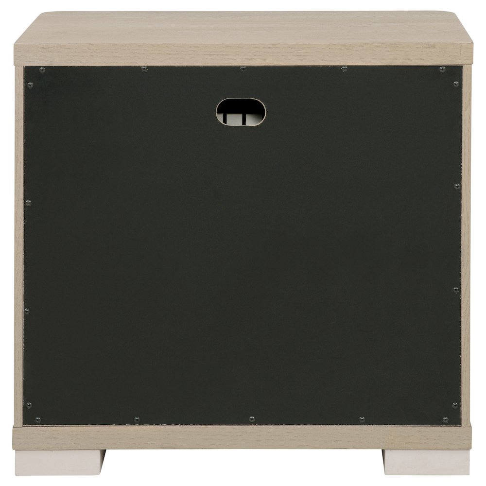 Ladera 2-drawer Nightstand Bedside Table Light Elm. Picture 7