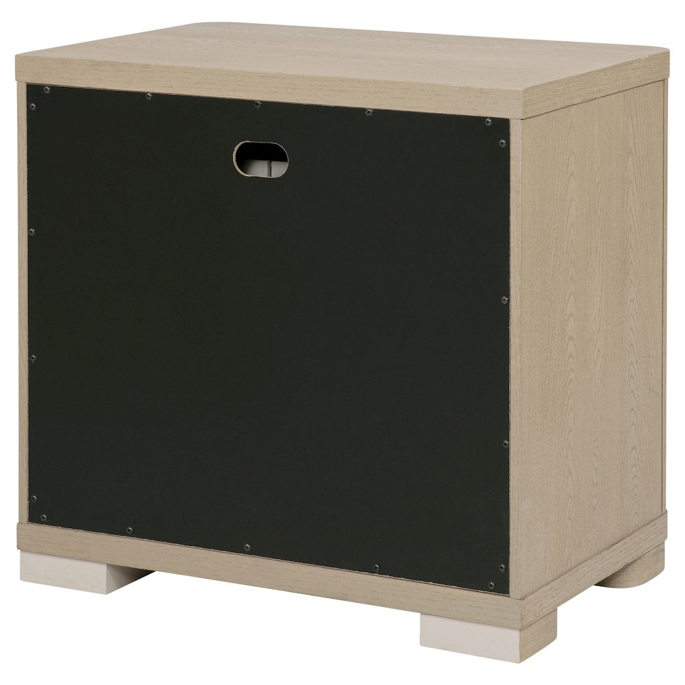 Ladera 2-drawer Nightstand Bedside Table Light Elm. Picture 8