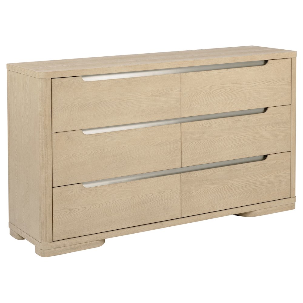 Ladera 6-drawer Bedroom Dresser Light Elm. Picture 1