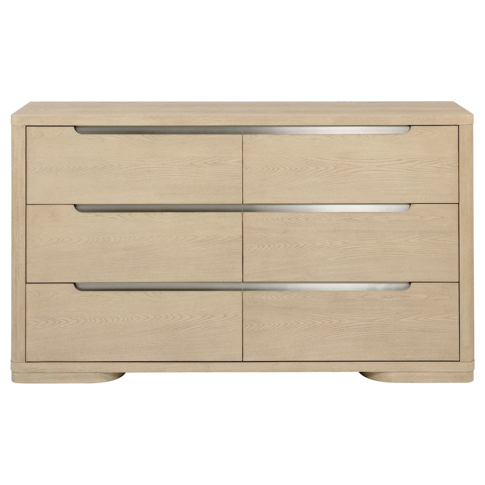 Ladera 6-drawer Bedroom Dresser Light Elm. Picture 3