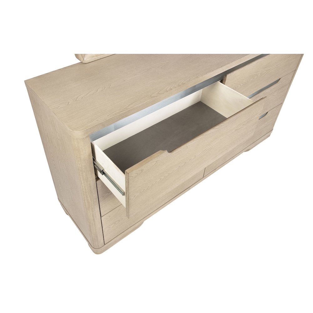 Ladera 6-drawer Bedroom Dresser Light Elm. Picture 10