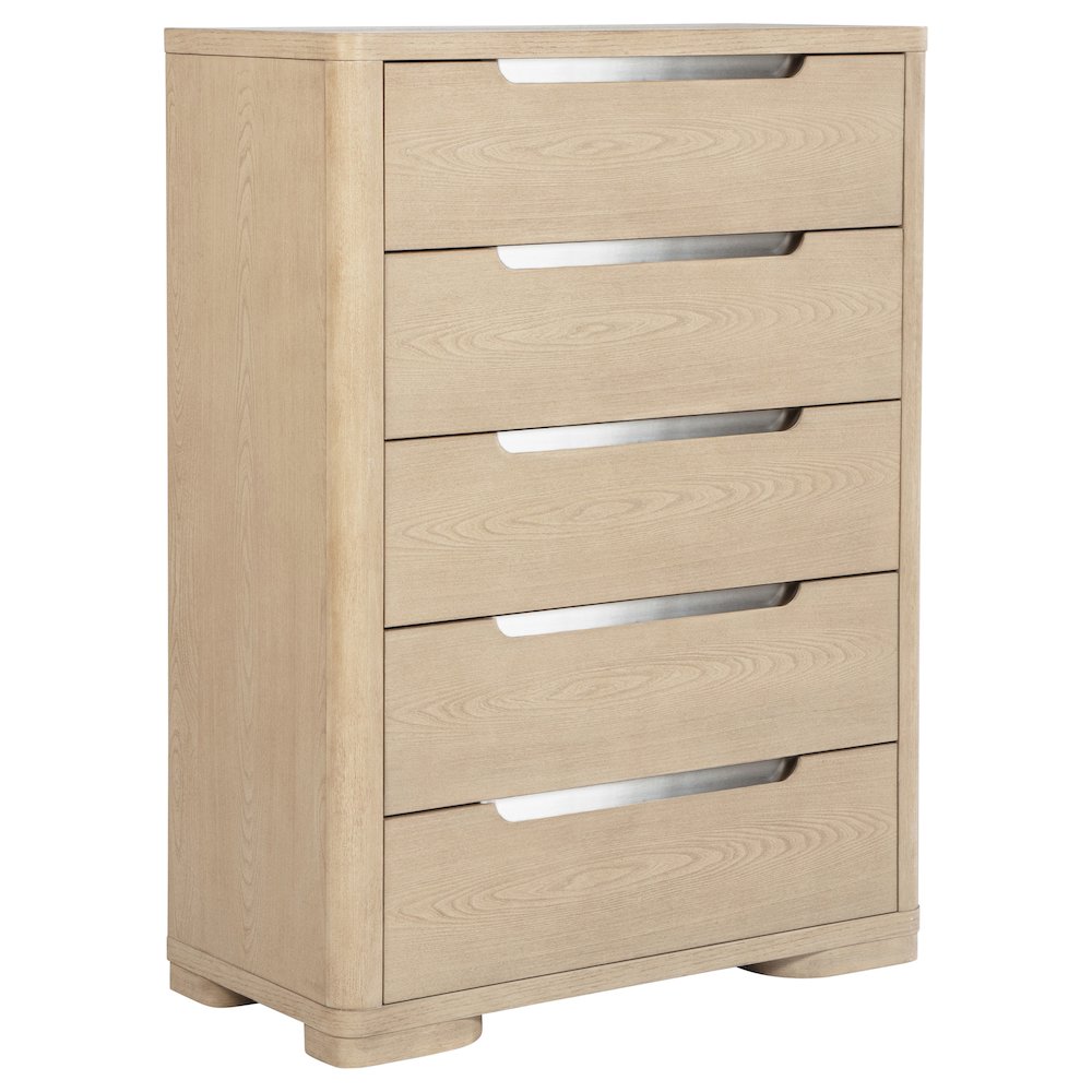 Ladera 5-drawer Bedroom Chest of Drawers Light Elm. Picture 1