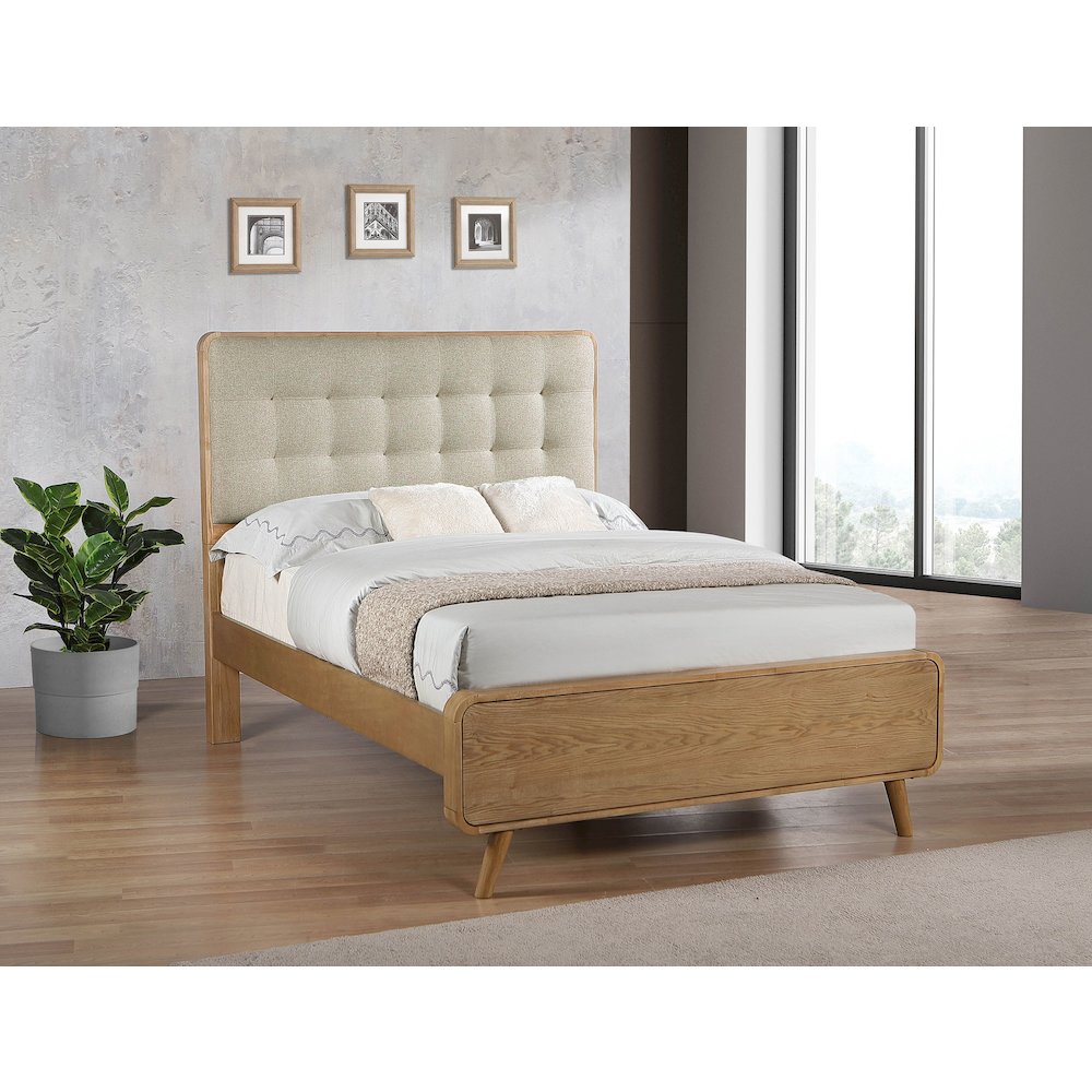 Robyn Wood Full Platform Bed Light Ash. Picture 2