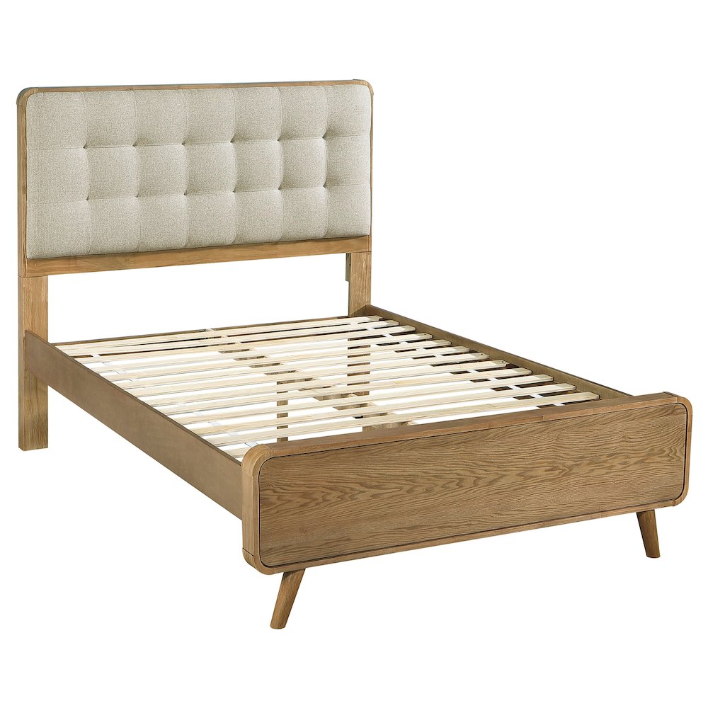 Robyn Wood Full Platform Bed Light Ash. Picture 1