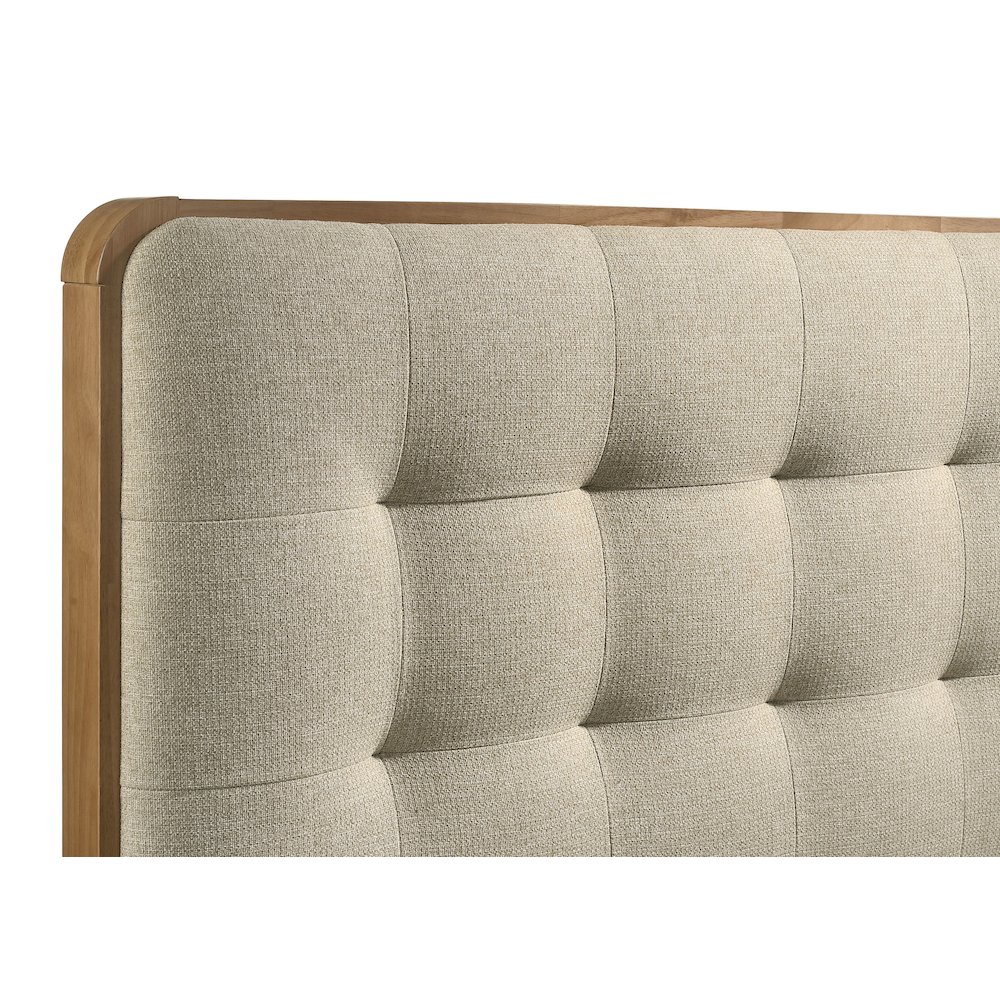 Robyn Wood Full Platform Bed Light Ash. Picture 7