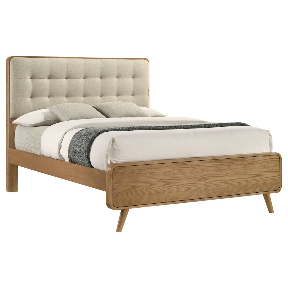 Robyn Wood California King Platform Bed Light Ash. Picture 3