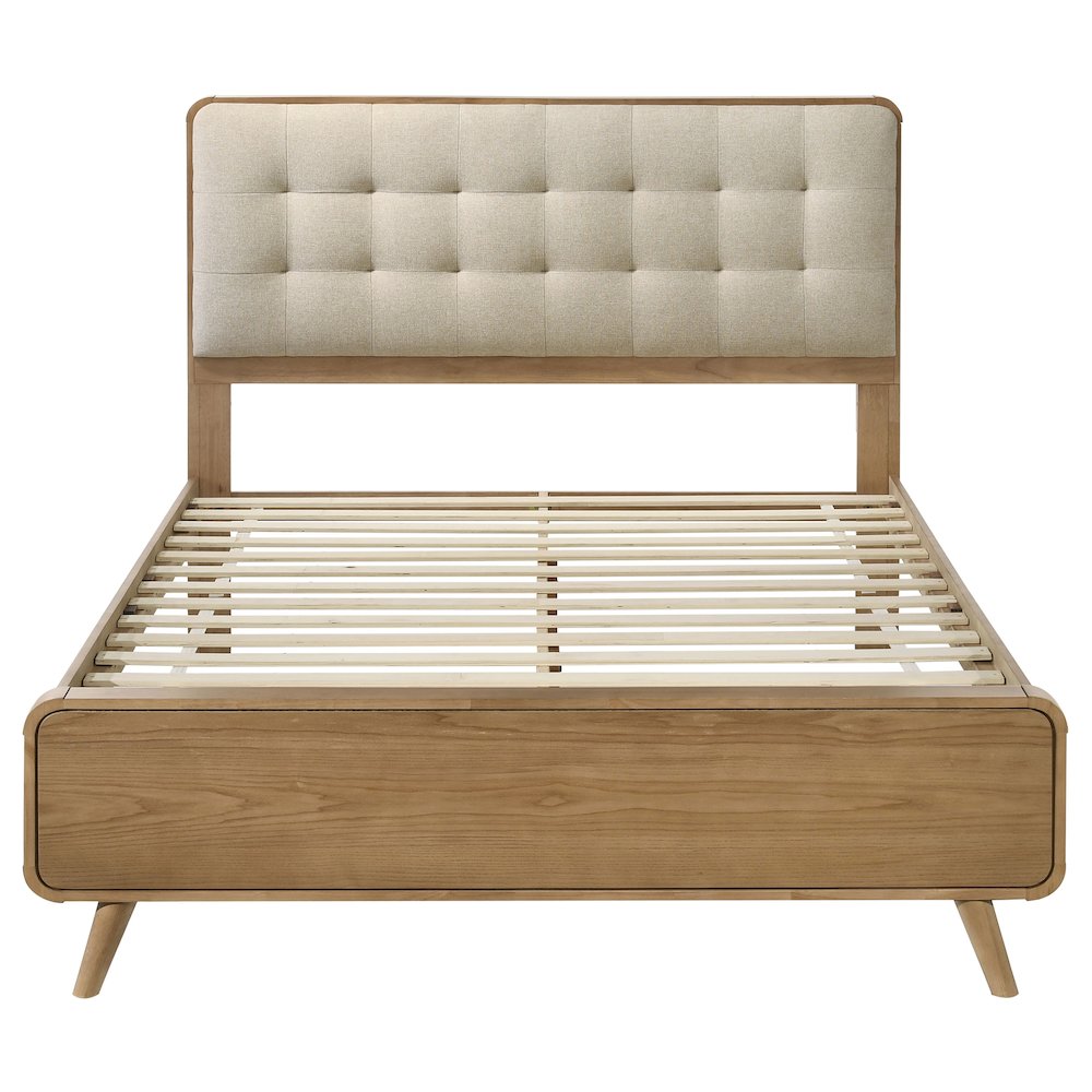 Robyn Wood Queen Platform Bed Light Ash. Picture 4
