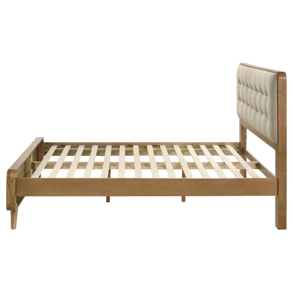 Robyn Wood Queen Platform Bed Light Ash. Picture 6