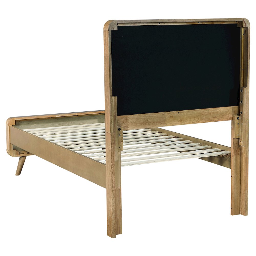 Robyn Wood Twin Platform Bed Light Ash. Picture 5