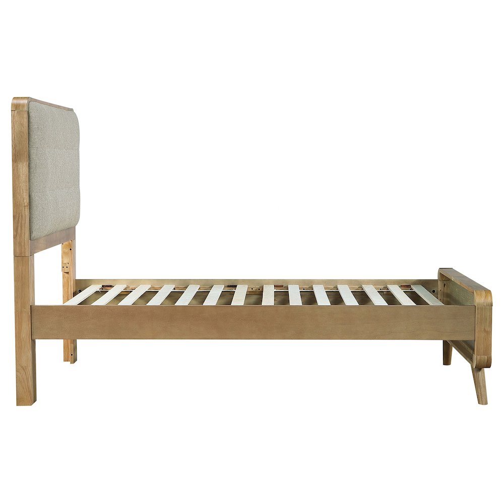 Robyn Wood Twin Platform Bed Light Ash. Picture 6