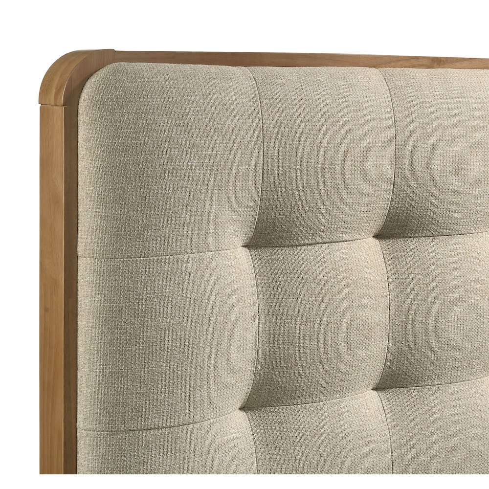 Robyn Wood Twin Platform Bed Light Ash. Picture 7
